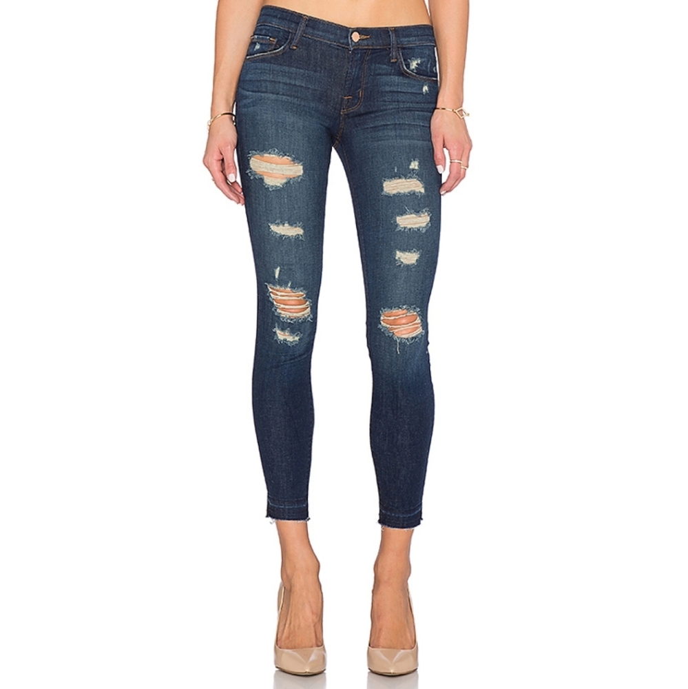 J Brand Demented Trouble Crop